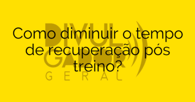 Como diminuir o tempo de recuperação pós treino?